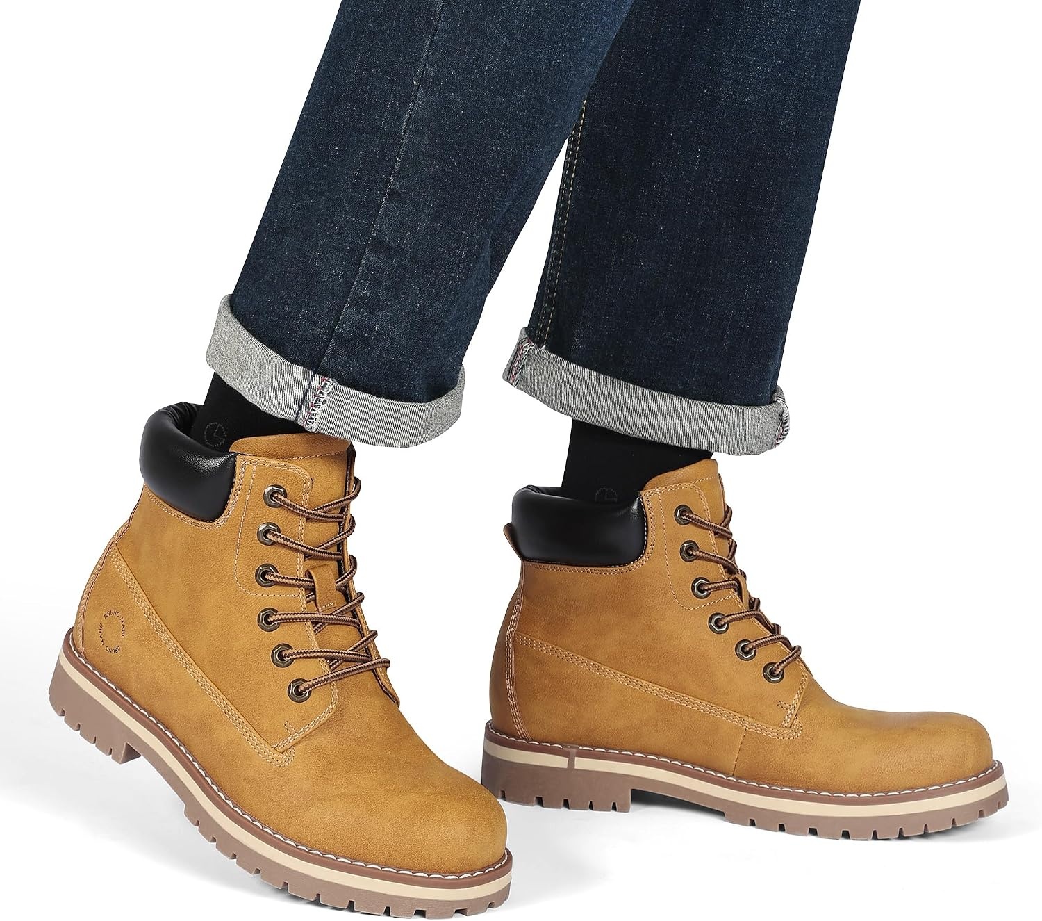 image:imageBruno Marc Mens Classic Winter Fall Casual Boots Warm ColdWeather Work Boots 30YellowMesh