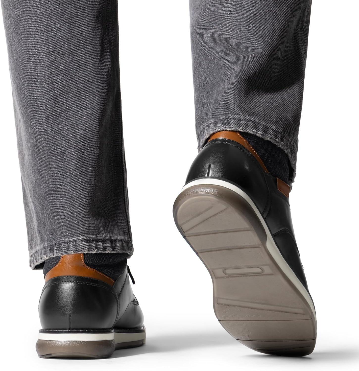 image:imageBruno Marc Mens Dress Casual Formal Chukka Boots Antislip TPR outsole padded collar plush lining ideal for offices casual events outdoor strolls and daily wearBlack