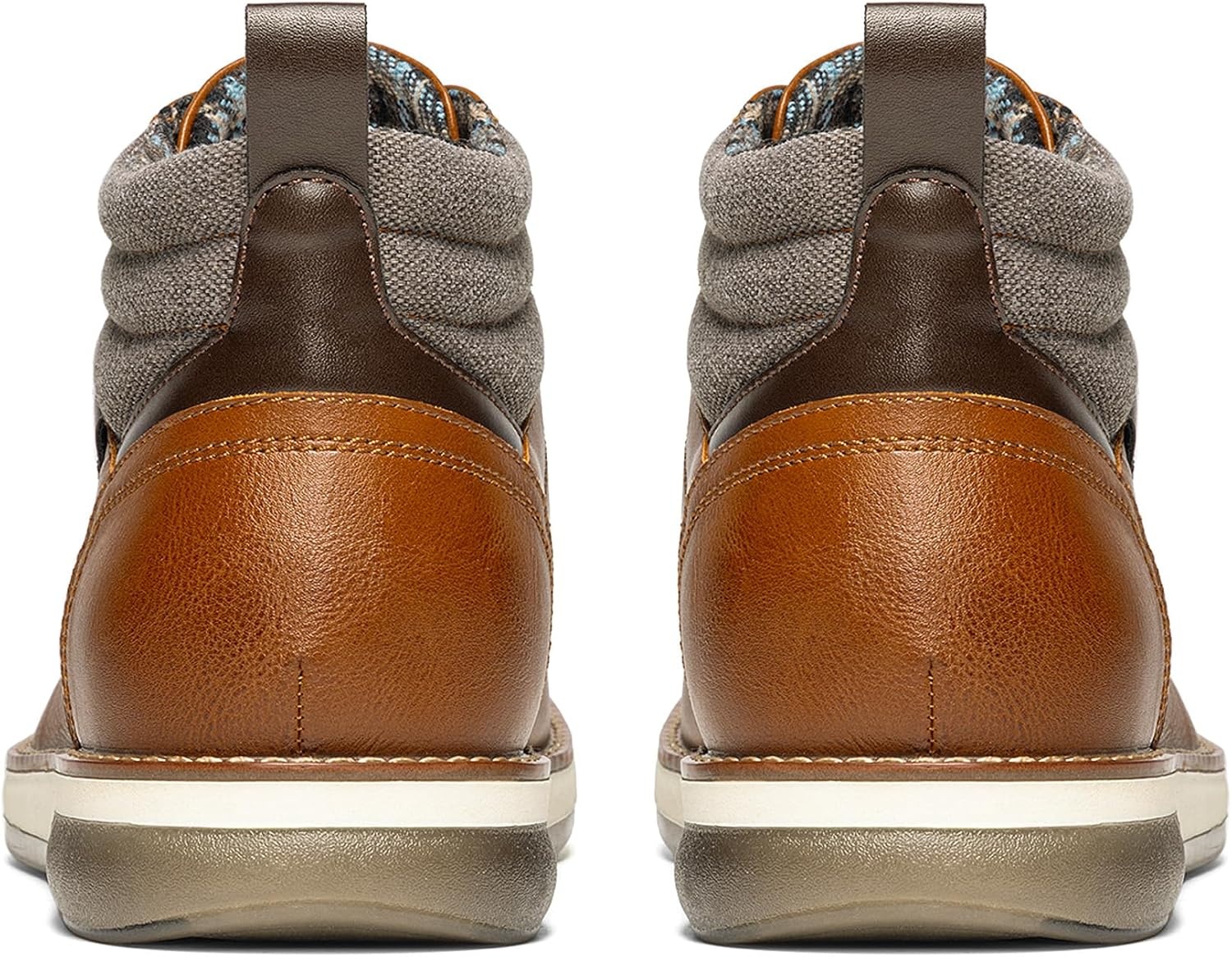 image:imageBruno Marc Mens Dress Casual Formal Chukka Boots Antislip TPR outsole padded collar plush lining ideal for offices casual events outdoor strolls and daily wearBrown