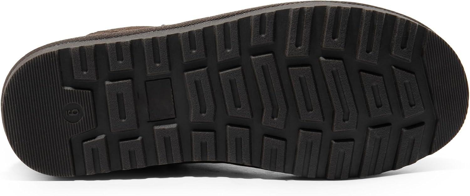 image:imageBruno Marc Mens FuzzyGo Winter Chelsea Boots Rugged Suede Leather Cold Weather Warm Outdoor BootsBrown