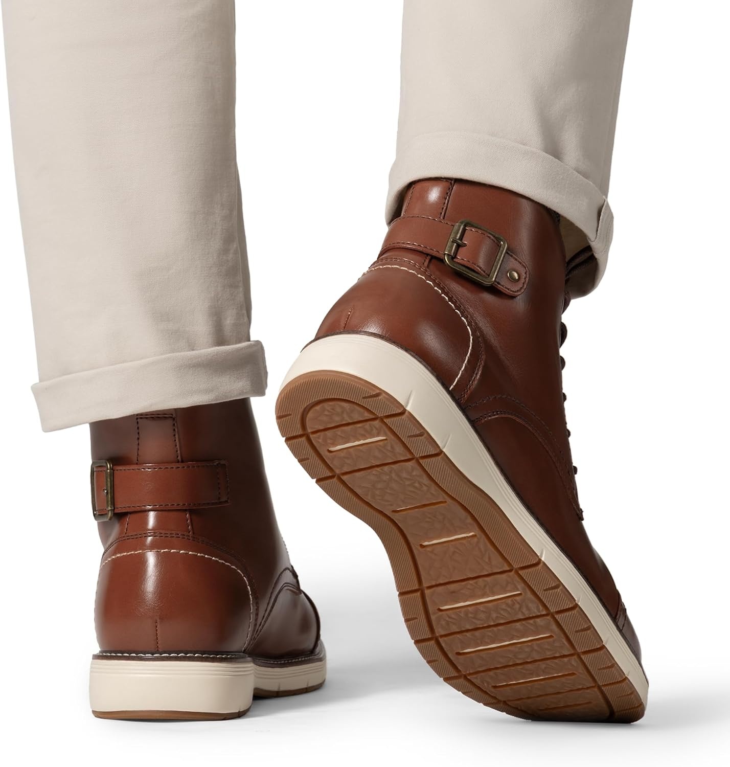 image:imageBruno Marc Mens Motorcycle Combat Boots LaceUp Casual Dress Biker BootBrown
