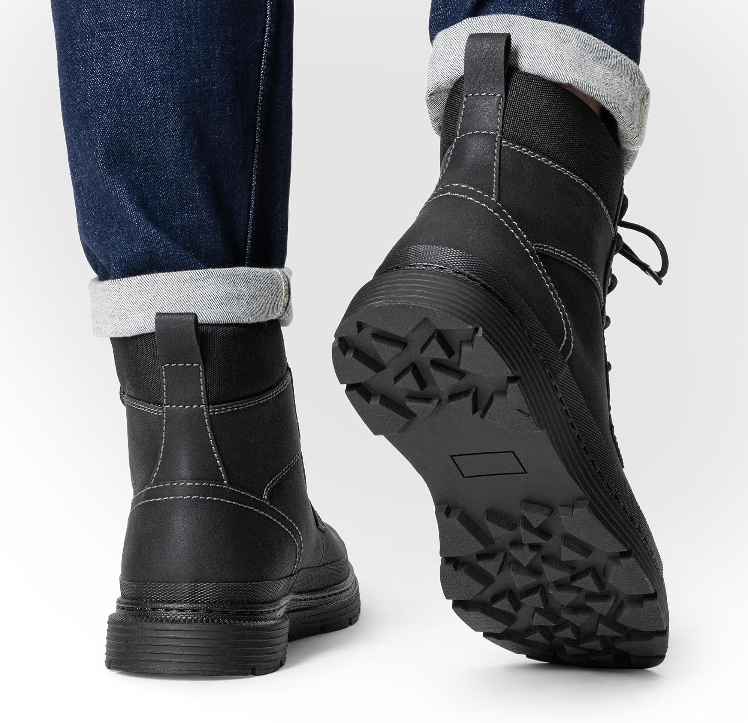 image:imageBruno Marc Mens Snow Winter Insulated Waterproof Outdoor BootsBlack