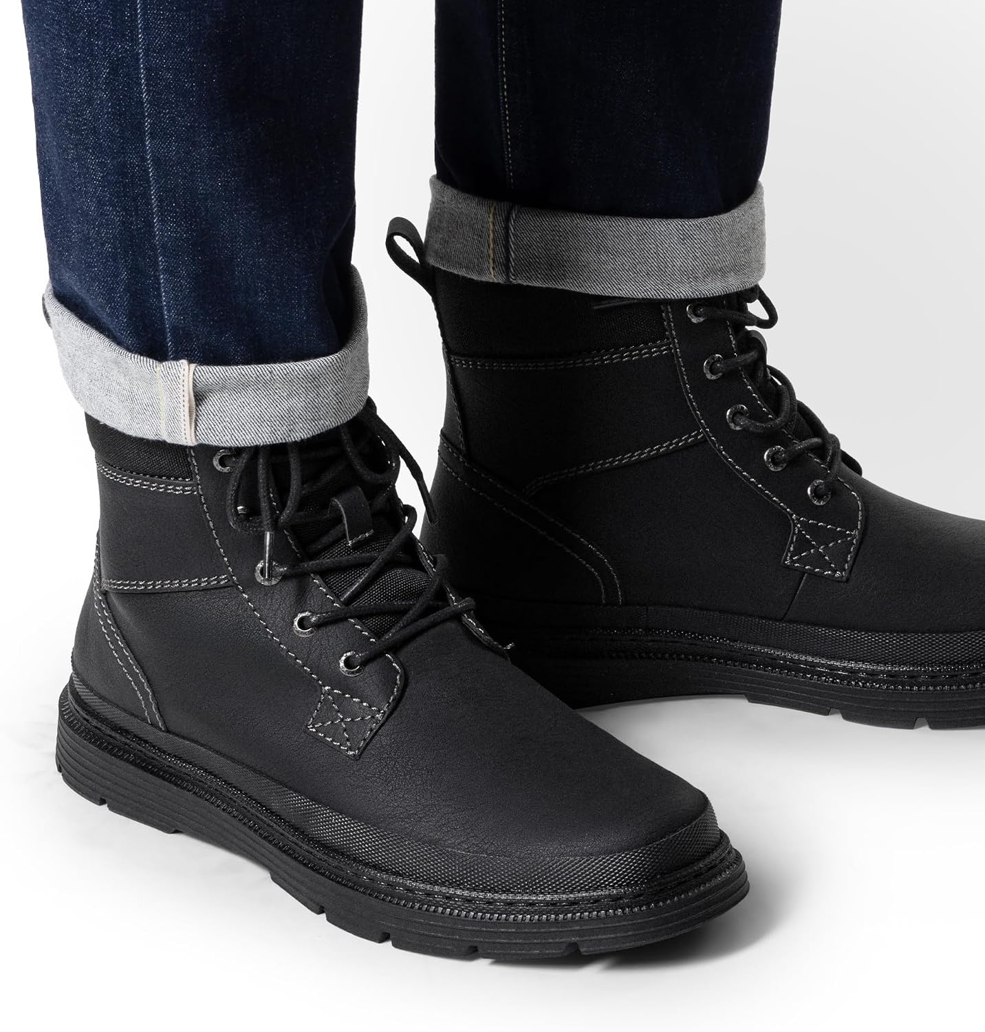 image:imageBruno Marc Mens Snow Winter Insulated Waterproof Outdoor BootsBlack