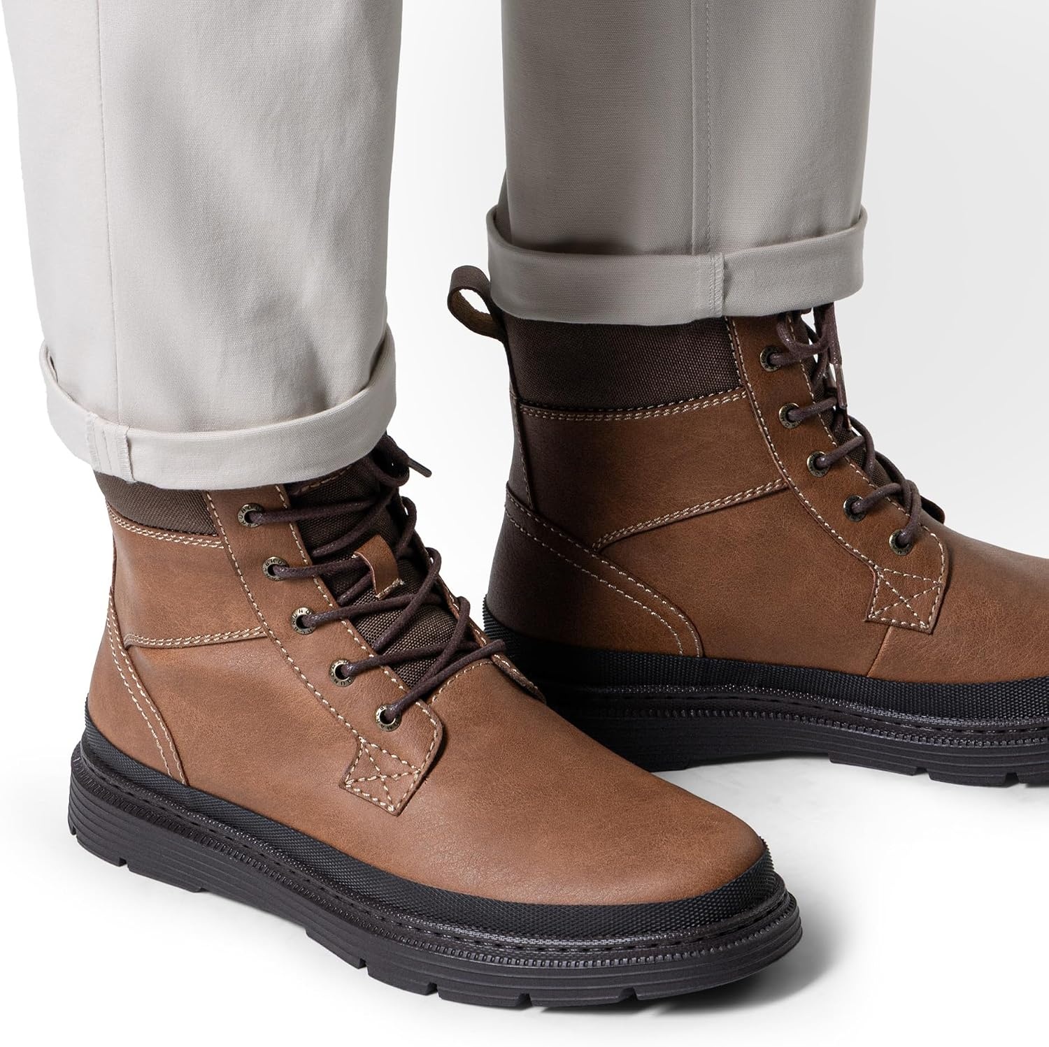 image:imageBruno Marc Mens Snow Winter Insulated Waterproof Outdoor BootsBrown