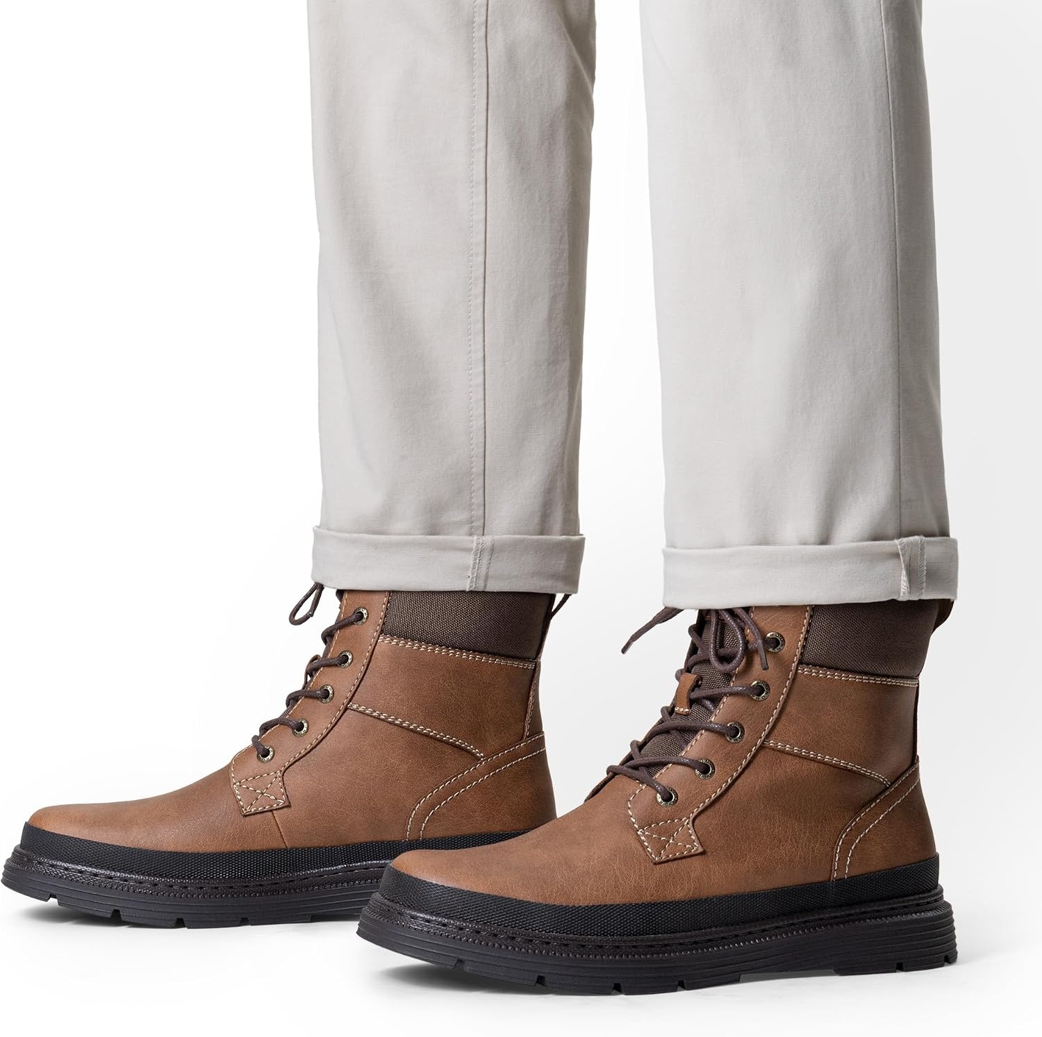 image:imageBruno Marc Mens Snow Winter Insulated Waterproof Outdoor BootsBrown