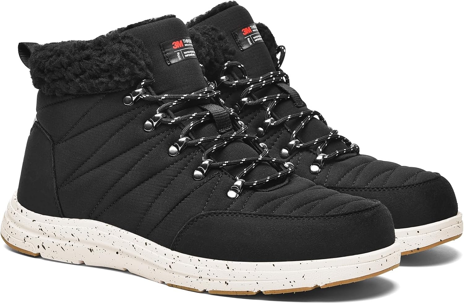 image:imageBruno Marc Mens Winter Warm Casual Boots Outdoor ColdWeather Lightweight Walking BootsBlack