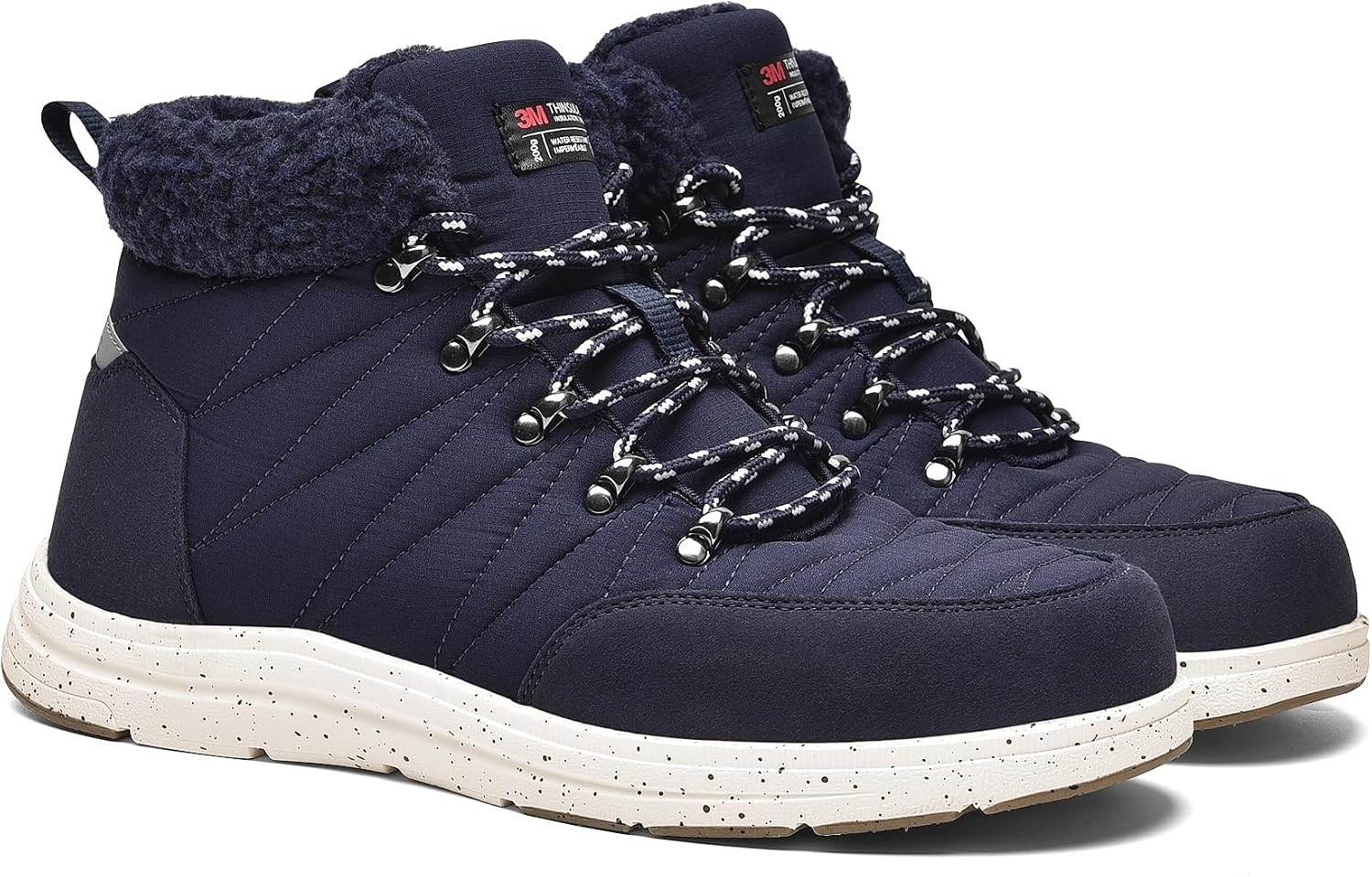 image:imageBruno Marc Mens Winter Warm Casual Boots Outdoor ColdWeather Lightweight Walking BootsBlue