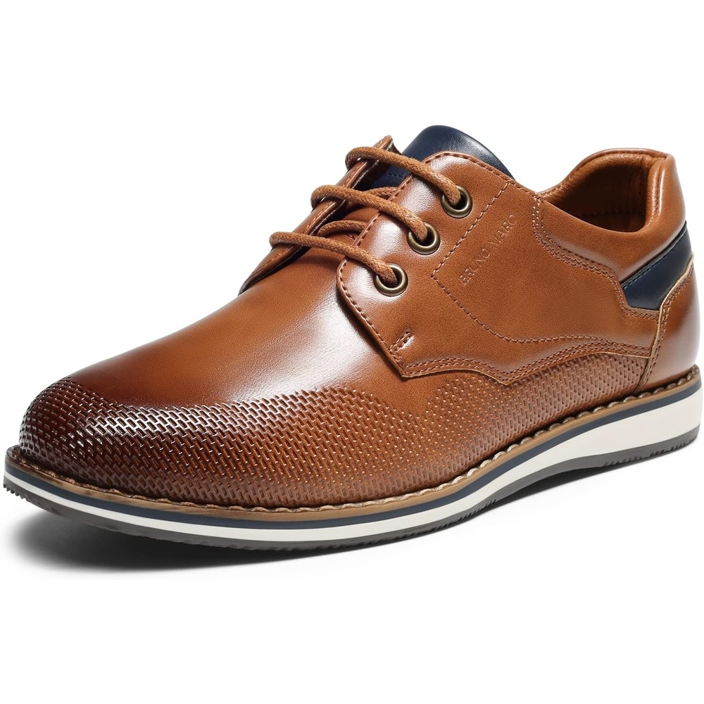 image:imageBruno Marc Boys Dress Casual Uniform Formal Shoes A textured TPR outsole allows your little boys to play or walk with greater stabilityBrown