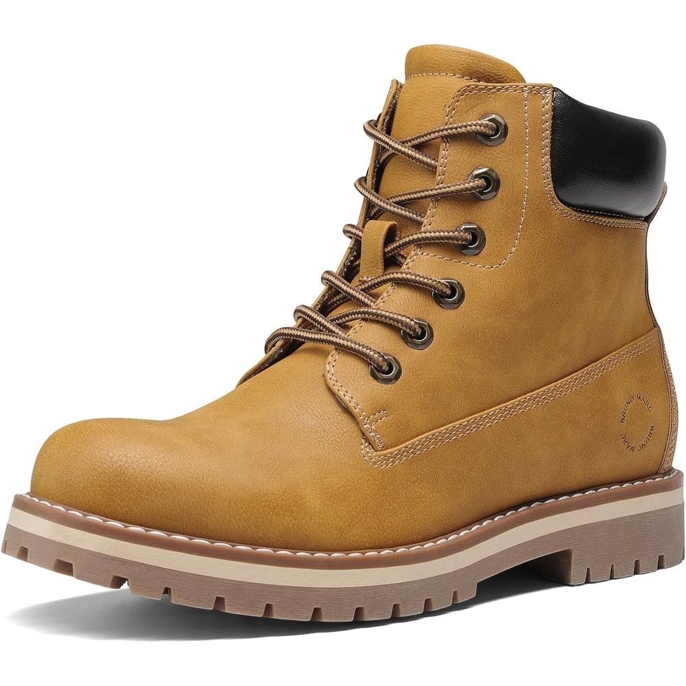 image:imageBruno Marc Mens Classic Winter Fall Casual Boots Warm ColdWeather Work Boots 30YellowMesh