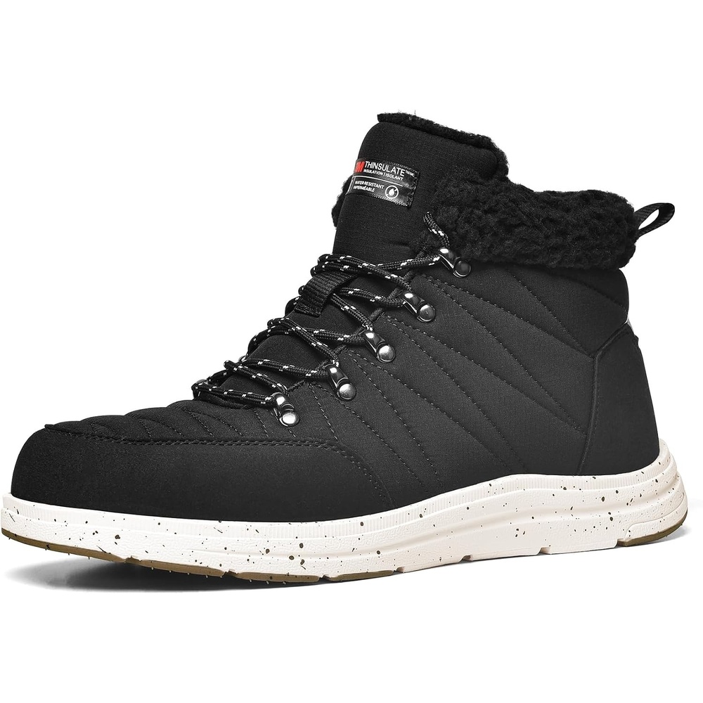 image:imageBruno Marc Mens Winter Warm Casual Boots Outdoor ColdWeather Lightweight Walking BootsBlack