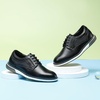 Bruno Marc Boy’s Casual Dress Uniform Oxford | Comfort Uniform Formal Sneaker Shoes Smooth Upper Cushioned Steps Stable Footing(Black)