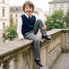 Bruno Marc Boy’s Casual Dress Uniform Oxford | Comfort Uniform Formal Sneaker Shoes Smooth Upper Cushioned Steps Stable Footing(Blue)