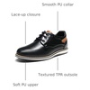 Bruno Marc Boy’s Dress Casual Uniform Formal Shoes | A textured TPR outsole allows your little boys to play or walk with greater stability(Black)
