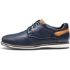 Bruno Marc Boy’s Dress Casual Uniform Formal Shoes | A textured TPR outsole allows your little boys to play or walk with greater stability(Blue)