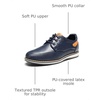 Bruno Marc Boy’s Dress Casual Uniform Formal Shoes | A textured TPR outsole allows your little boys to play or walk with greater stability(Blue)