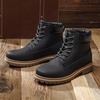 Bruno Marc Men’s Classic Winter Fall Casual Boots Warm Cold-Weather Work Boots 3.0(Black/Mesh)