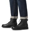 Bruno Marc Men’s Dress Oxford Fashion and Comfort Ankle Lace Up Boots(All Black)