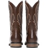 Bruno Marc Men’s Durable Cowboy Classic Slip on Western Boots with Chic Embroidered Durable Short Fashionable Western Boots(Coffee)