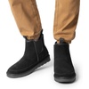Bruno Marc Men’s FuzzyGo Winter Chelsea Boots | Rugged Suede Leather Cold Weather Warm Outdoor Boots(Black)