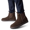 Bruno Marc Men’s FuzzyGo Winter Chelsea Boots | Rugged Suede Leather Cold Weather Warm Outdoor Boots(Brown)