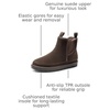 Bruno Marc Men’s FuzzyGo Winter Chelsea Boots | Rugged Suede Leather Cold Weather Warm Outdoor Boots(Brown)