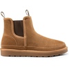 Bruno Marc Men’s FuzzyGo Winter Chelsea Boots | Rugged Suede Leather Cold Weather Warm Outdoor Boots(Chesnut)