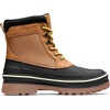 Bruno Marc Men’s Insulated Waterproof Snow Boots | 200g insulation retains heat to -25°F; sealed build keeps feet dry; rubber outsole boosts grip; durable upper resists wear(Brown/Yellow/Net)