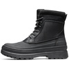 Bruno Marc Men’s Insulated Waterproof Snow Boots | 200g insulation retains heat to -25°F; sealed build keeps feet dry; rubber outsole boosts grip; durable upper resists wear(Black/Net)