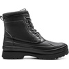 Bruno Marc Men’s Insulated Waterproof Snow Boots | 200g insulation retains heat to -25°F; sealed build keeps feet dry; rubber outsole boosts grip; durable upper resists wear(Black)