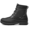 Bruno Marc Men’s Insulated Waterproof Snow Boots | 200g insulation retains heat to -25°F; sealed build keeps feet dry; rubber outsole boosts grip; durable upper resists wear(Black)