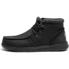 Bruno Marc Men’s Slip-on Shoes Loafers Winter Boots | Comfortable Velvet Lined Warm Casual Home Daily Travel Journey Indoor Outdoor(Black)