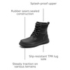 Bruno Marc Men’s Snow Winter Insulated Waterproof Outdoor Boots(Black)