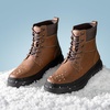 Bruno Marc Men’s Snow Winter Insulated Waterproof Outdoor Boots(Brown)