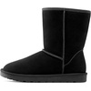 Bruno Marc Men’s Winter Boots Cold Weather Outdoor Casual Warm Suede Faux Fur Lining FuzzyClassic Short Boots(All Black)