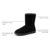 Bruno Marc Men’s Winter Boots Cold Weather Outdoor Casual Warm Suede Faux Fur Lining FuzzyClassic Short Boots(All Black)