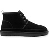 Bruno Marc Men’s Winter Snow Boots FuzzyGo Cozy Suede Leather Cold Weather Warm Outdoor Casual Ankle Boots(Black)