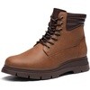 Bruno Marc Men’s Casual Chukka Ankle Boots | Side Zipper Closure,Perforated Mesh EVA Insole,Wear-Resistant Non-Slip TPR Outsole for Office & Daily Outing(Brown)