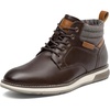 Bruno Marc Men’s Dress Casual Formal Chukka Boots | Anti-slip TPR outsole, padded collar, plush lining, ideal for offices, casual events, outdoor strolls and daily wear(Dark Brown)