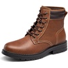 Bruno Marc Men’s Dress Oxford Fashion and Comfort Ankle Lace Up Boots(Brown)