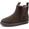 Bruno Marc Men’s FuzzyGo Winter Chelsea Boots | Rugged Suede Leather Cold Weather Warm Outdoor Boots(Brown)