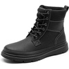 Bruno Marc Men’s Snow Winter Insulated Waterproof Outdoor Boots(Black)