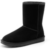 Bruno Marc Men’s Winter Boots Cold Weather Outdoor Casual Warm Suede Faux Fur Lining FuzzyClassic Short Boots(All Black)