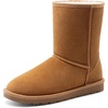Bruno Marc Men’s Winter Boots Cold Weather Outdoor Casual Warm Suede Faux Fur Lining FuzzyClassic Short Boots(Chestnut)