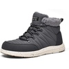 Bruno Marc Men’s Winter Warm Casual Boots | Outdoor Cold-Weather Lightweight Walking Boots(Grey)