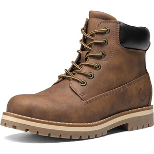 Bruno Marc Men’s Classic Winter Fall Casual Boots Warm Cold-Weather Work Boots 3.0(Brown/Mesh)