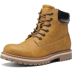 Bruno Marc Men’s Classic Winter Fall Casual Boots Warm Cold-Weather Work Boots 3.0(Yellow/Mesh)