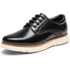 Bruno Marc Boy’s Dress Sneakers Oxford Shoes(Black)