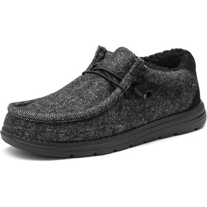 Bruno Marc Men’s Slip-on Loafers Casual Lightweight Shoes(Black)