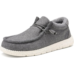 Bruno Marc Men’s Slip-on Loafers Casual Lightweight Shoes(Grey)