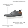 Bruno Marc Men’s Mesh Fabric Fashion Sneakers Casual Oxfords Lightweight Breathable Versatile Walking Shoes(Dark/Grey)